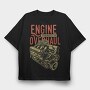 Engine Overhaul Custom, Tricou Oversize Barbati (Unisex)