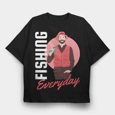 Everyday Smile, Tricou Oversize Barbati (Unisex)