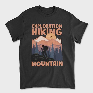 Exploration Hiking Mountain, Tricou Barbati (Unisex)