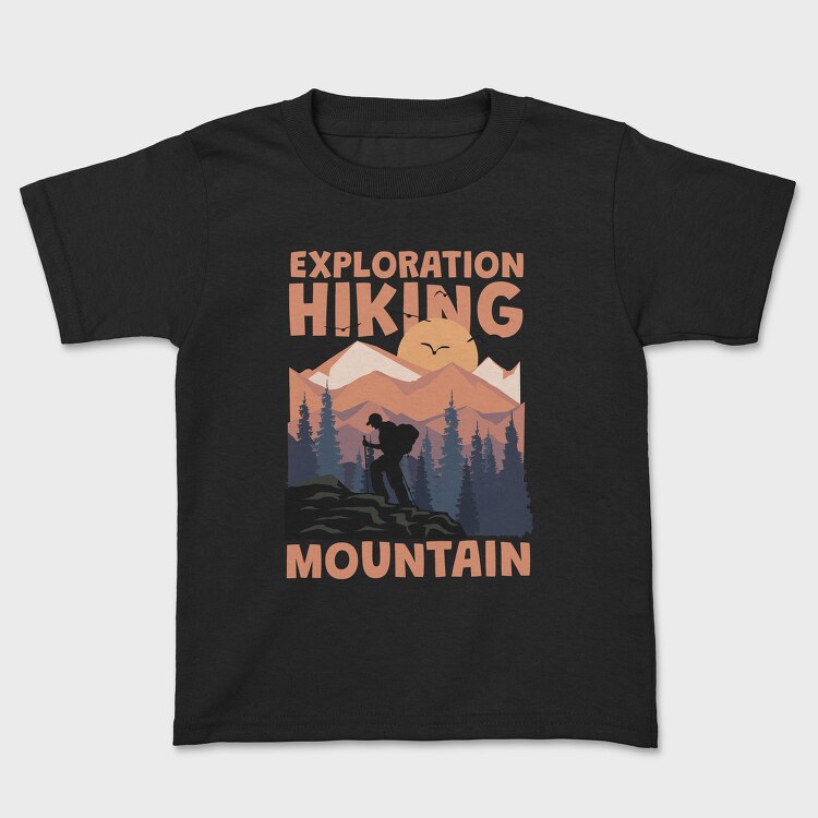 Exploration Hiking Mountain, Tricou Copii
