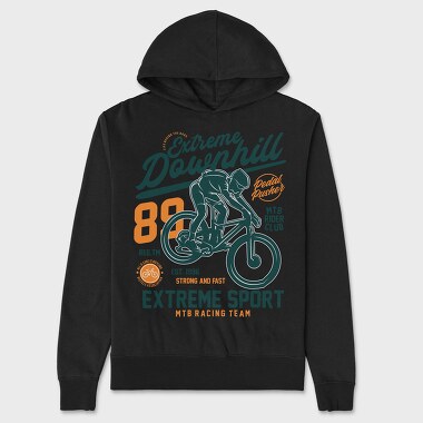 Extreme Downhill Racer, Hanorac Oversize Barbati (Unisex)