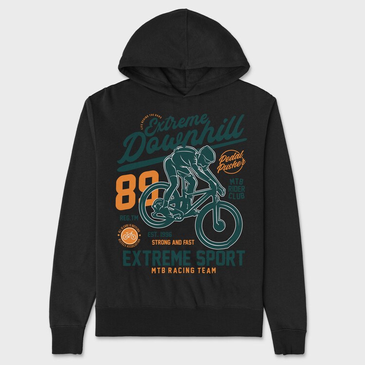 Extreme Downhill Racer, Hanorac Oversize Barbati (Unisex)