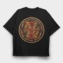 Fearless Warrior Koi, Tricou Oversize Barbati (Unisex)