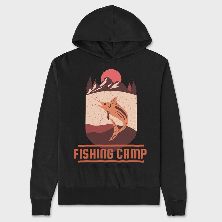 Fishing Camp Adventure, Hanorac Oversize Barbati (Unisex)