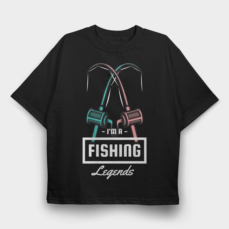 Fishing Duel, Tricou Oversize Barbati (Unisex)