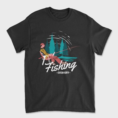 Fishing Forest Retreat, Tricou Barbati (Unisex)