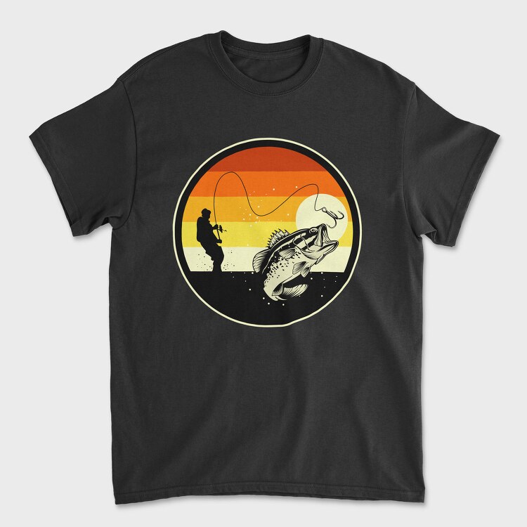 Fishing Sunset, Tricou Barbati (Unisex)