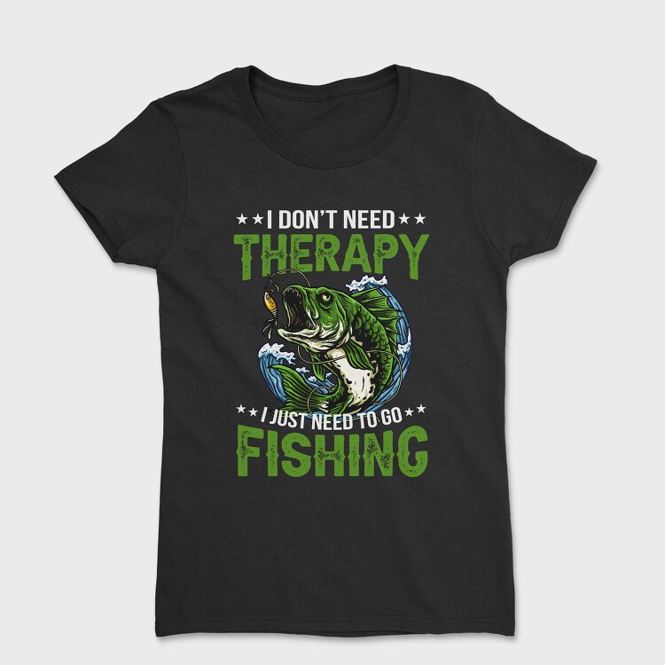 Fishing Therapy Bass, Tricou Femei
