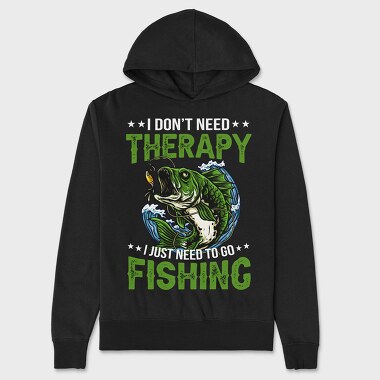 Fishing Therapy Bass, Hanorac Oversize Barbati (Unisex)