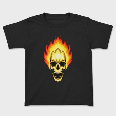 Flaming Skull, Tricou Copii