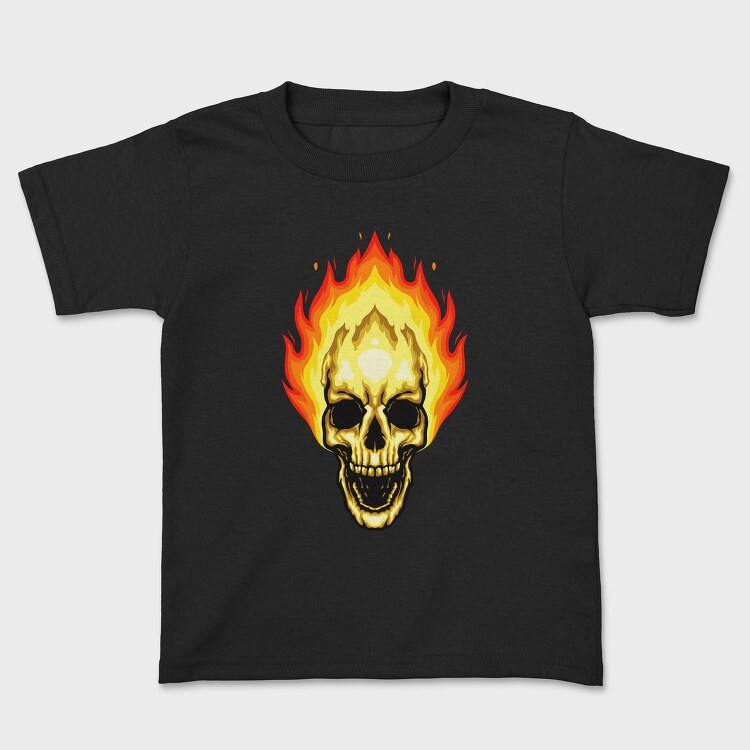 Flaming Skull, Tricou Copii