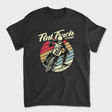 Flat Track Rider, Tricou Barbati (Unisex)