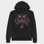 Tiger Colorful, Hanorac Oversize Barbati (Unisex)
