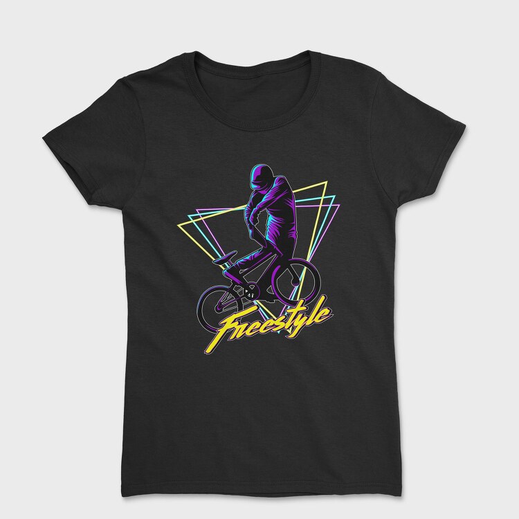 Freestyle Neon Cyclist, Tricou Femei