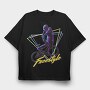 Freestyle Neon Cyclist, Tricou Oversize Barbati (Unisex)