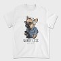 Frenchie Tunes, Tricou Barbati (Unisex)