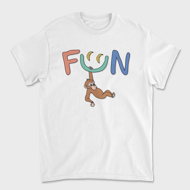 Fun Monkey Bananas, Tricou Barbati (Unisex)