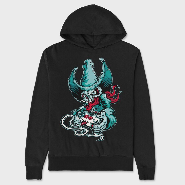 Gamer Demon, Hanorac Oversize Barbati (Unisex)