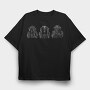 Three Monkeys, Tricou Oversize Barbati (Unisex)