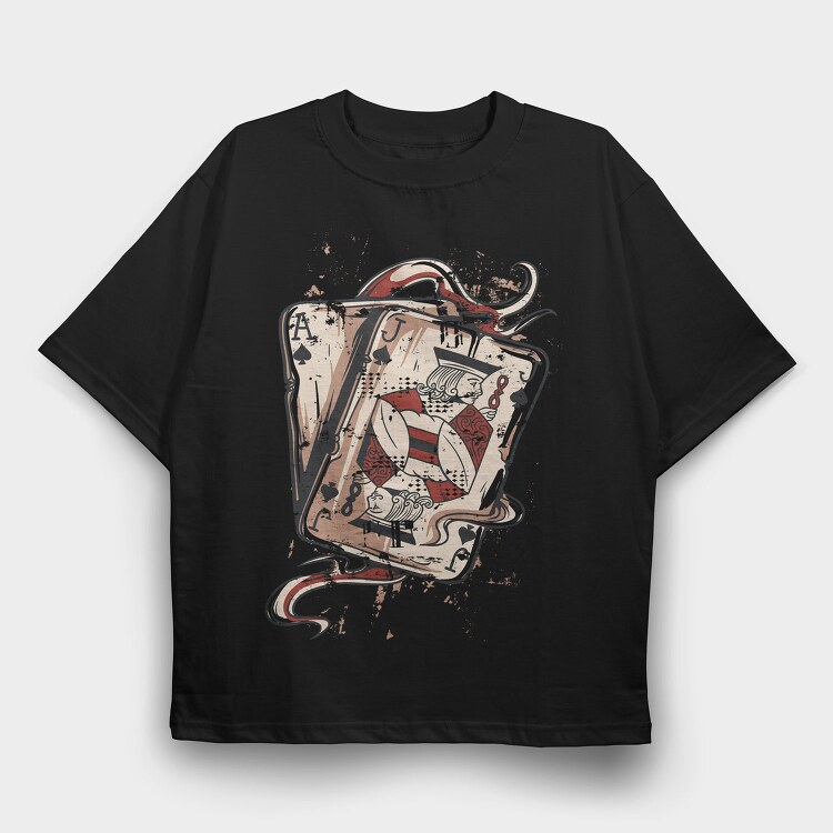 Ace Jack Spade, Tricou Oversize Barbati (Unisex)