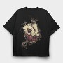 Ace Of Spades Skull, Tricou Oversize Barbati (Unisex)