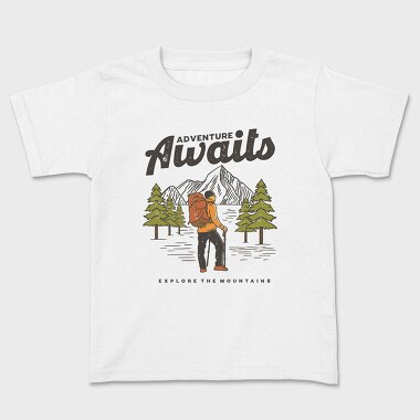 Adventure Awaits Hike, Tricou Copii