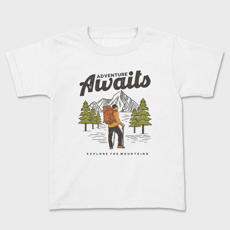 Adventure Awaits Hike, Tricou Copii