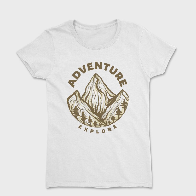 Adventure Explore Mountain, Tricou Femei