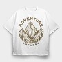 Adventure Explore Mountain, Tricou Oversize Barbati (Unisex)