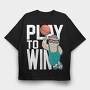 Basketball Bear Cool, Tricou Oversize Barbati (Unisex)