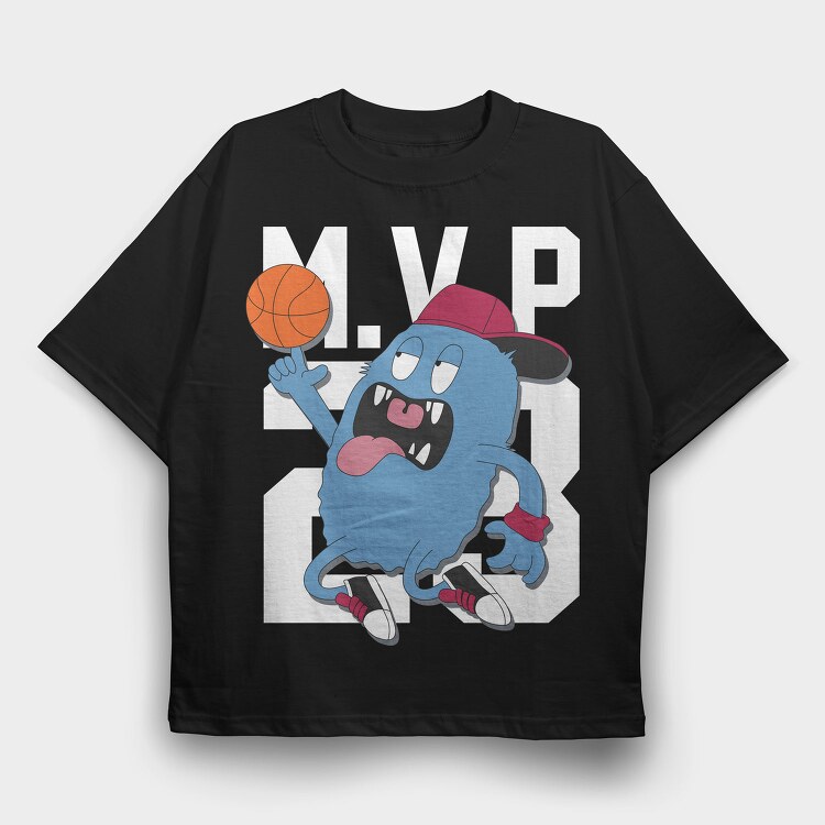 Basketball Beast, Tricou Oversize Barbati (Unisex)