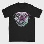 Three Color Pug, Tricou Barbati (Unisex)