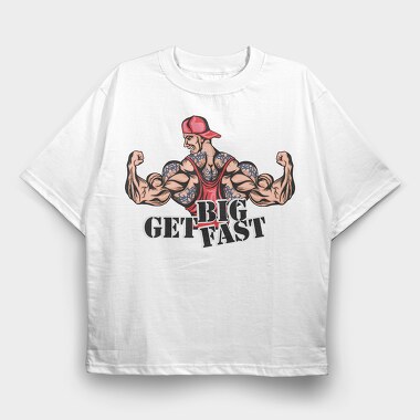 Big Fast Flex, Tricou Oversize Barbati (Unisex)