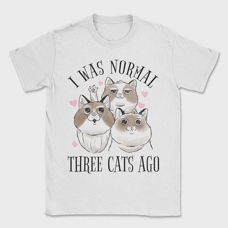 Three Cats Quote, Tricou Barbati (Unisex)
