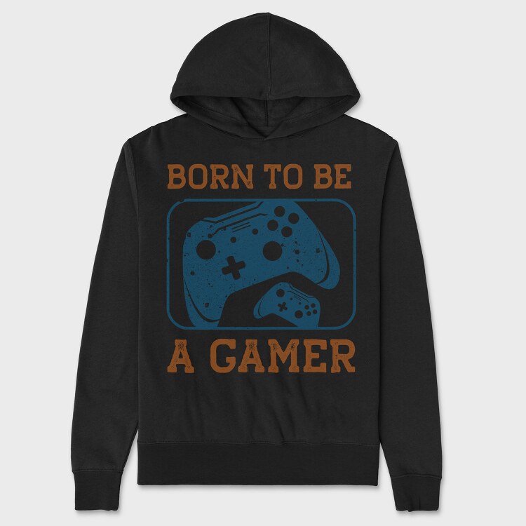 Born To Be A Gamer, Hanorac Oversize Barbati (Unisex)