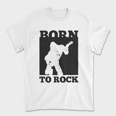 Born To Rock Guitar, Tricou Barbati (Unisex)