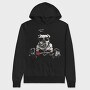 Bulldog Weight Lifter, Hanorac Oversize Barbati (Unisex)