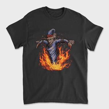Burning Scarecrow, Tricou Barbati (Unisex)