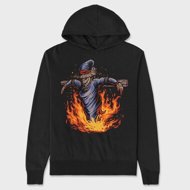 Burning Scarecrow, Hanorac Oversize Barbati (Unisex)