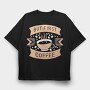 But First Coffee, Tricou Oversize Barbati (Unisex)