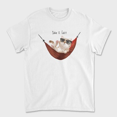Cat Chill Vibes, Tricou Barbati (Unisex)