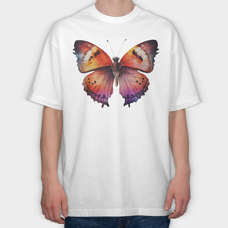 Color Butterfly Dance, Tricou Oversize Barbati (Unisex)
