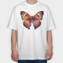 Color Butterfly Dance, Tricou Oversize Barbati (Unisex)