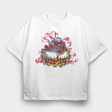 Cauldron Of Flames, Tricou Oversize Barbati (Unisex)