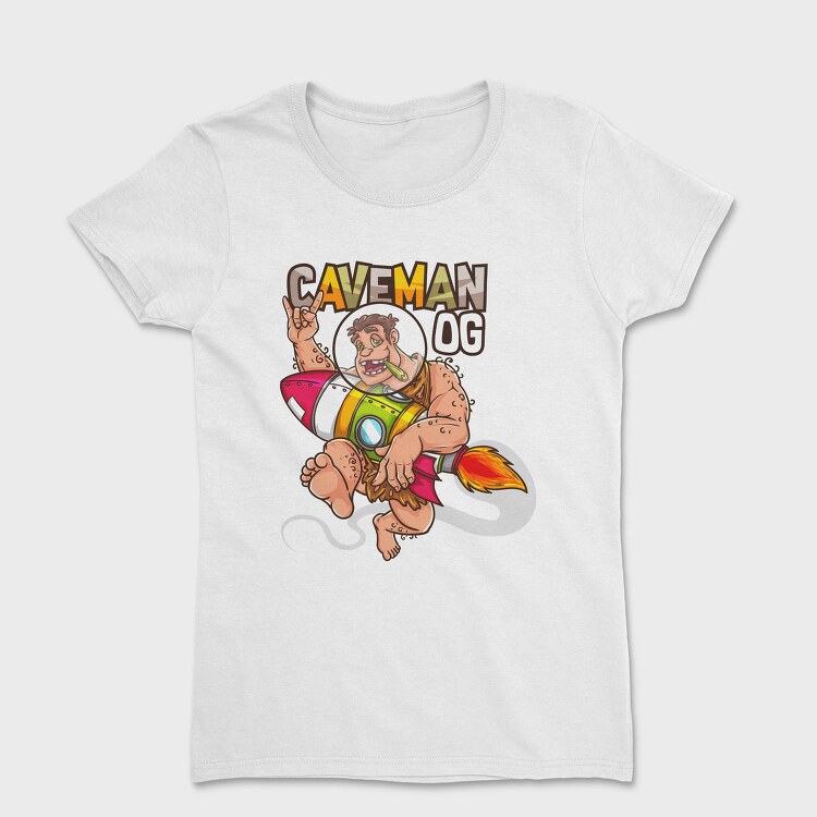 Caveman Rocket Ship, Tricou Femei