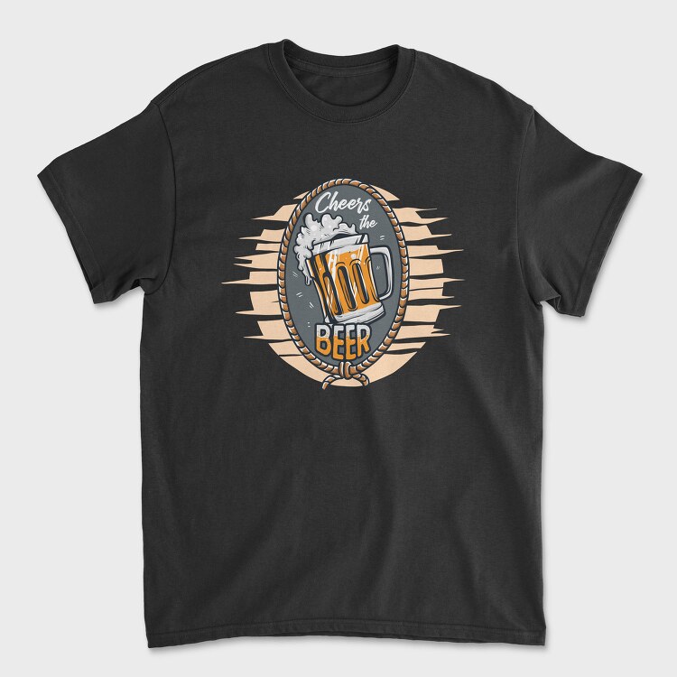 Cheers The Beer Mug, Tricou Barbati (Unisex)