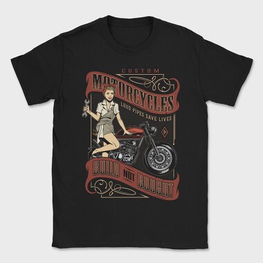 Custom Loud Pipes Save Lives, Tricou Barbati (Unisex)