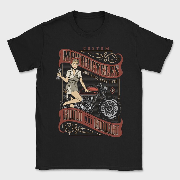Custom Loud Pipes Save Lives, Tricou Barbati (Unisex)
