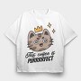 This Coffee Is Purrrfect, Tricou Oversize Barbati (Unisex)