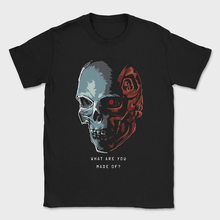 Cyberpunk Skull, Tricou Barbati (Unisex)